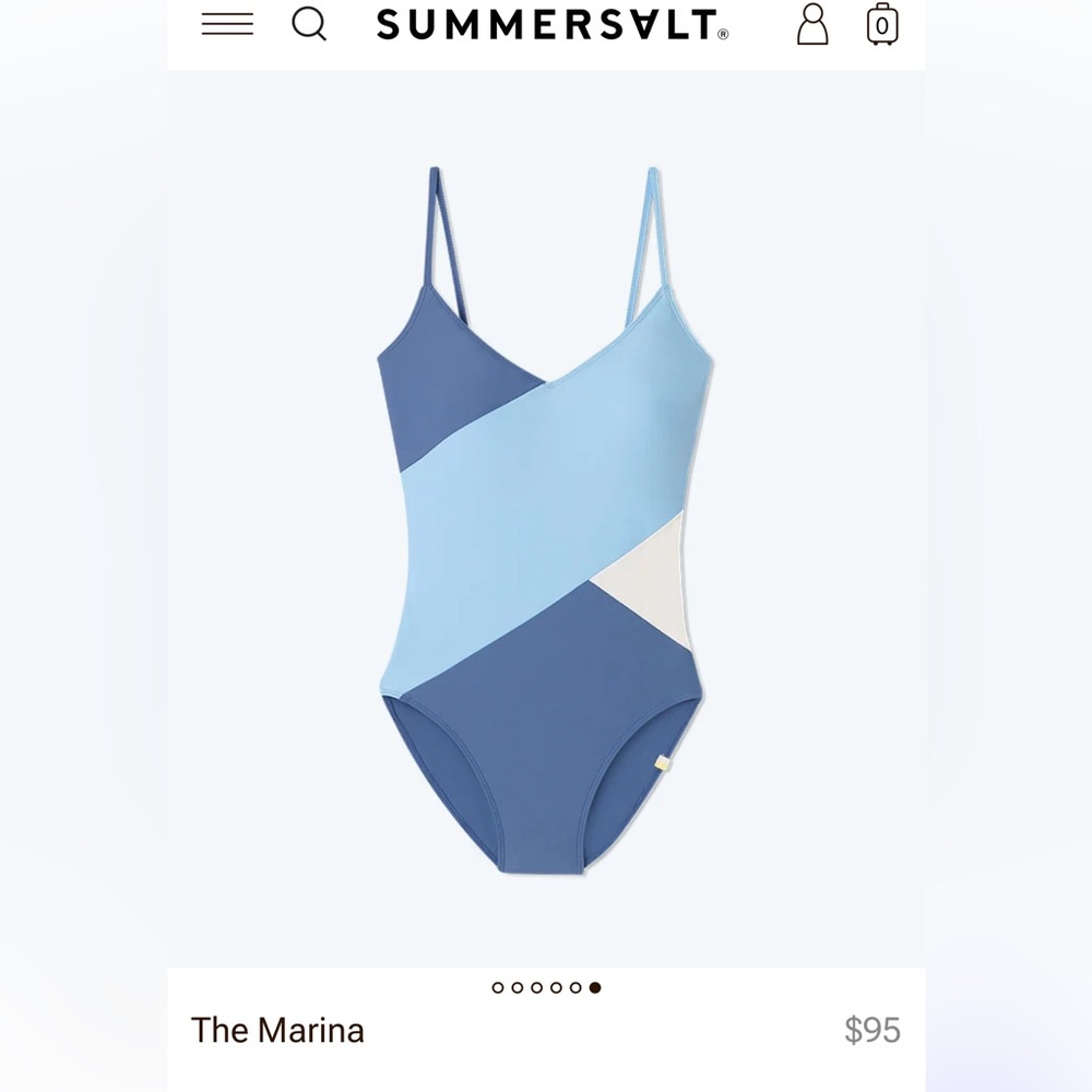Summersalt Marina Blue One Piece Size 12